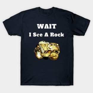 Wait I See A Rock Geology Fan Gift T-Shirt